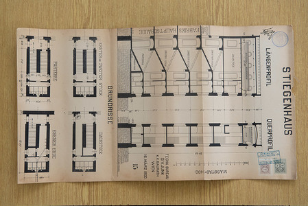 Projektová dokumentácia schodiskovej veže, 1900