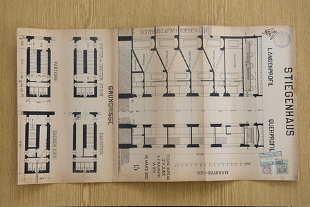 Project documentation of the stair tower, 1900